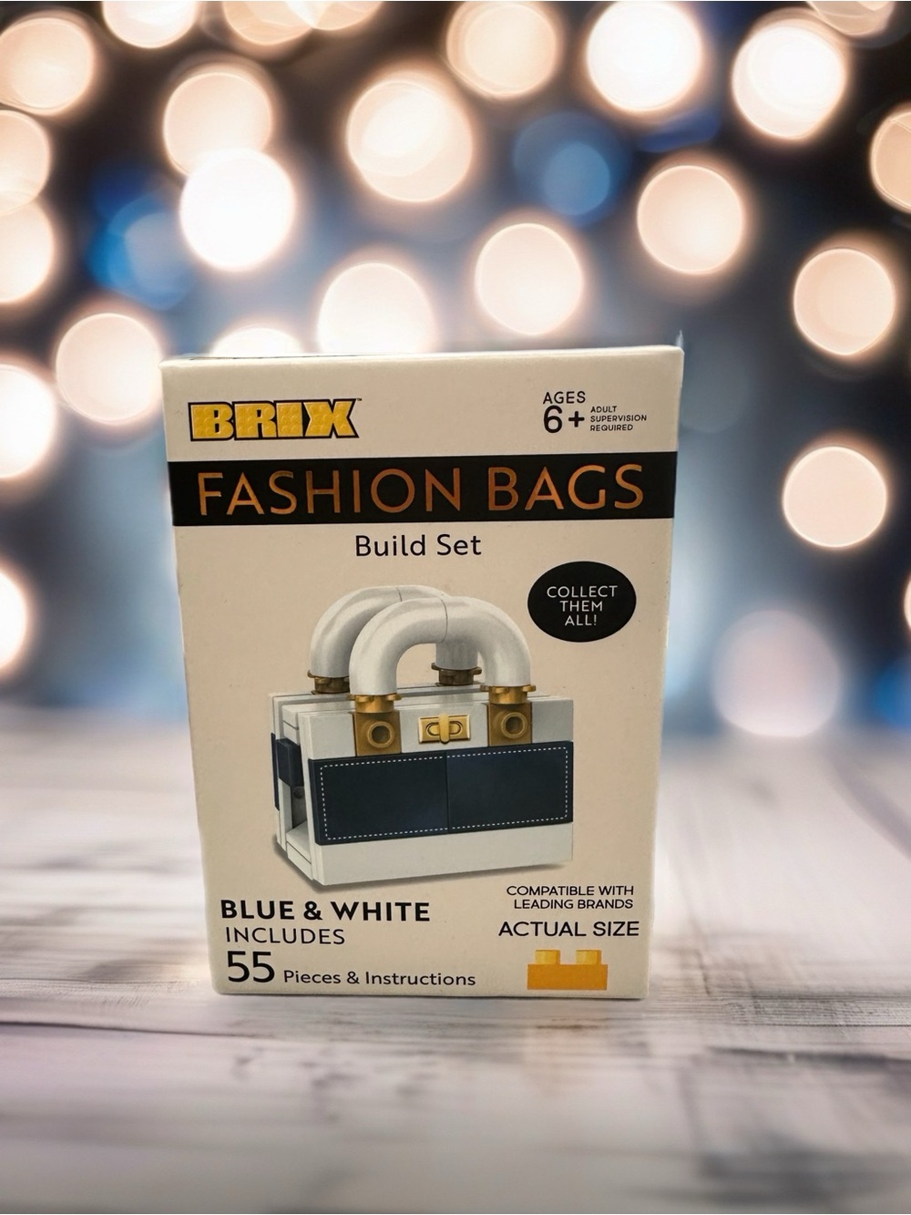 BRIX Fashion Bags Build Set - Blue & White